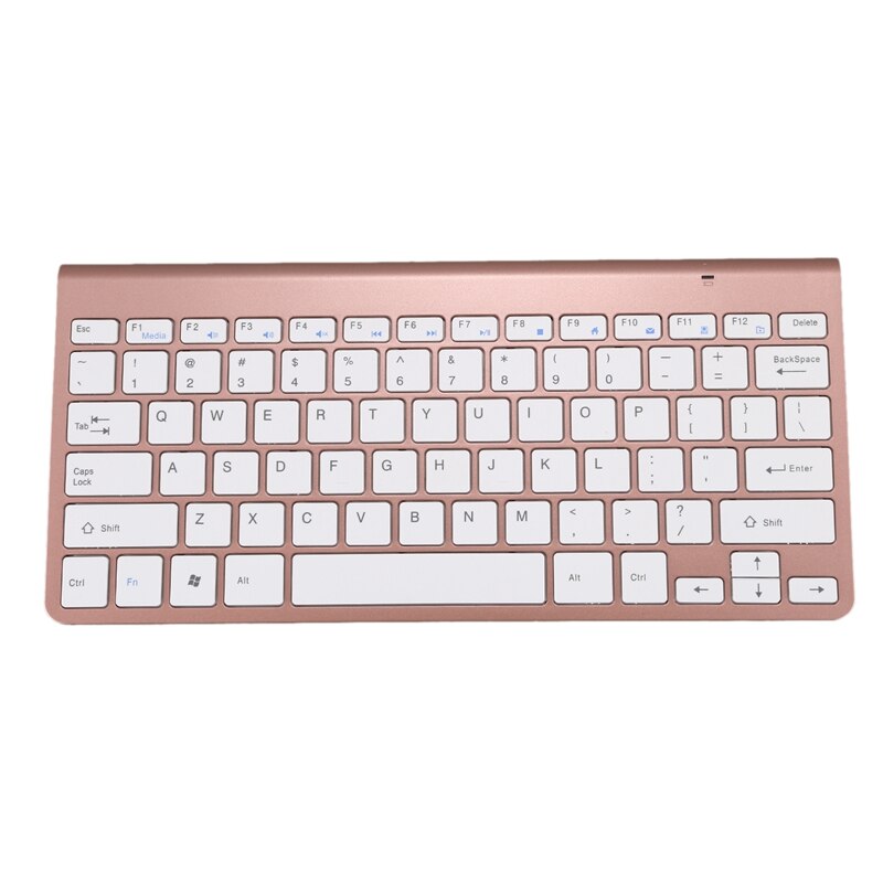 2.4Ghz Ultra-Thin Wireless Keyboard and Mouse Combo with USB Receiver Mouse Keyboard Set for PC Windows XP/7/8/10(Rose Gold)