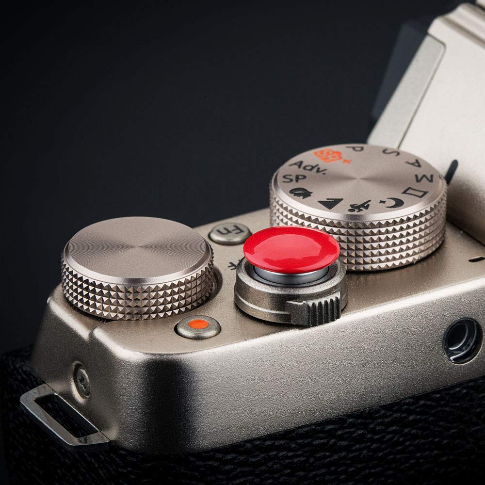 2x Kamera Auslöser Kappe Aufkleber für Leica C-Lux D-Lux Typ 109 D-Lux7 D-Lux6 Kanon EOS M50 M10 M5 G7X II G9X markieren II