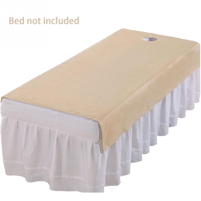 Kosmetisk salon massage spa lagen sofa hjem blødt sengetøj artikel almindelige senge dække med hul: Kamel / 115 x 190cm