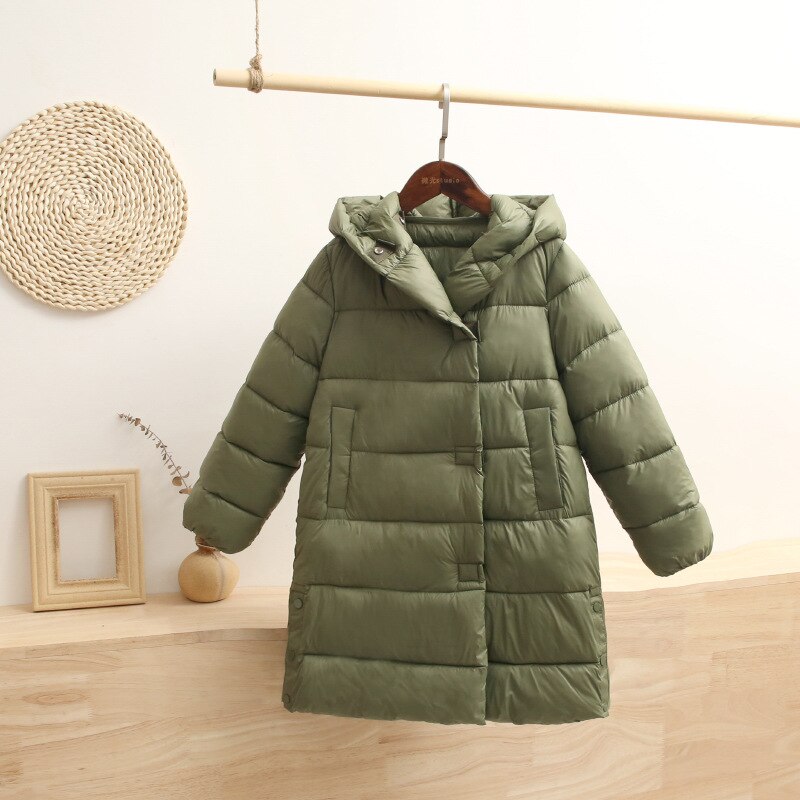 Kinderen Jongens Meisjes Warme Jassen Herfst Winter Kids Lange Dikker Hooded Jassen Kinderen Bovenkleding Katoen Parka Peuter Kleding