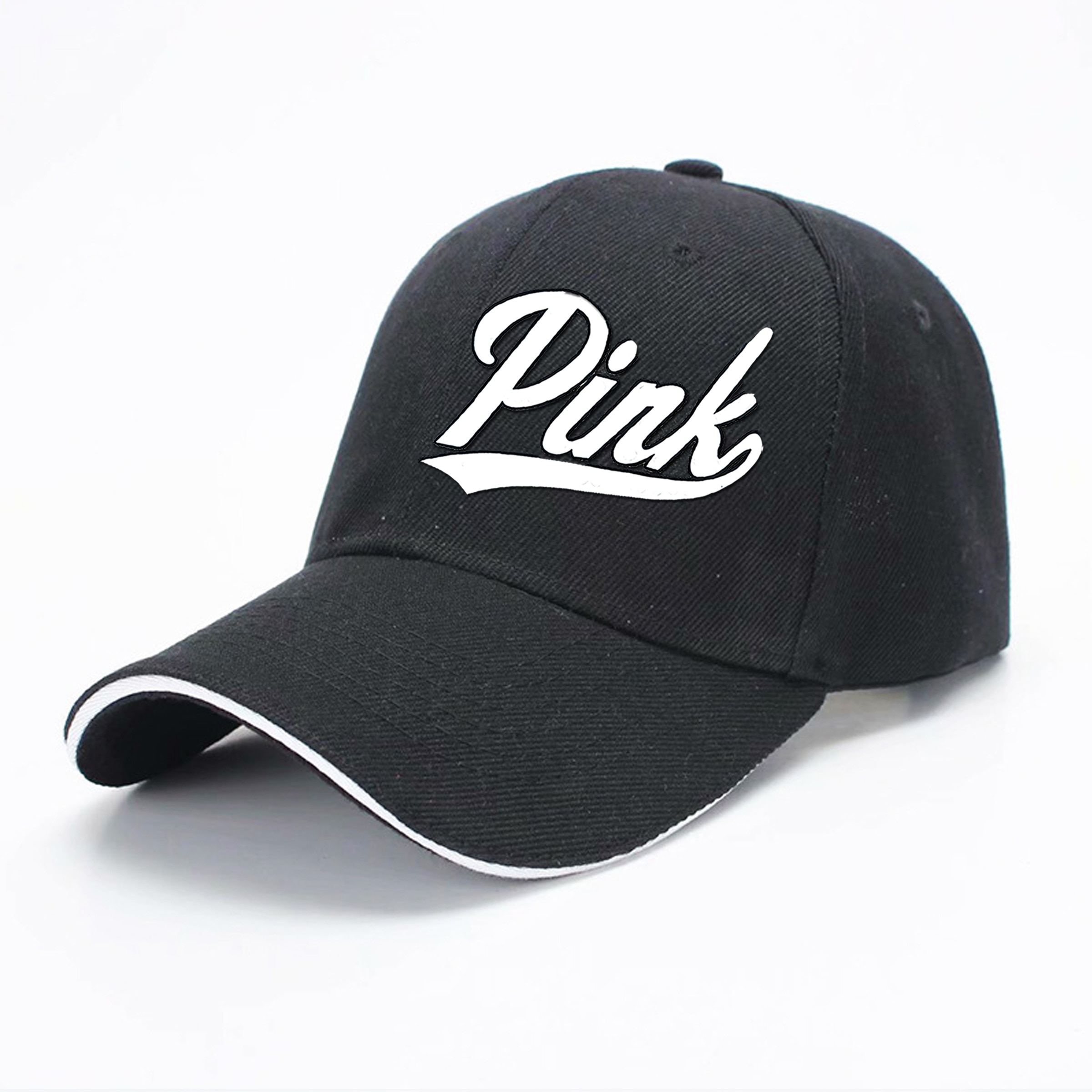 Women Baseball Caps PINK Snapback Hat Plain Solid Color Gorras Caps Hats Casquette Bone FemaLe Dad Cap