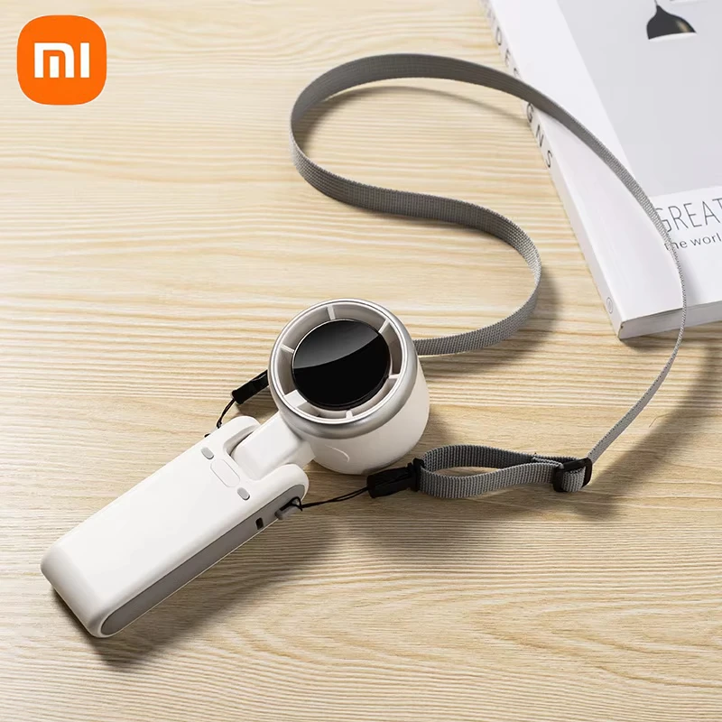 Xiaomi mini turbine ventilator handventilator met usb-oplaadfunctie bureauventilator camping bergbeklimmen draagbare nekventilator kleine ventilator draagbare ventilator