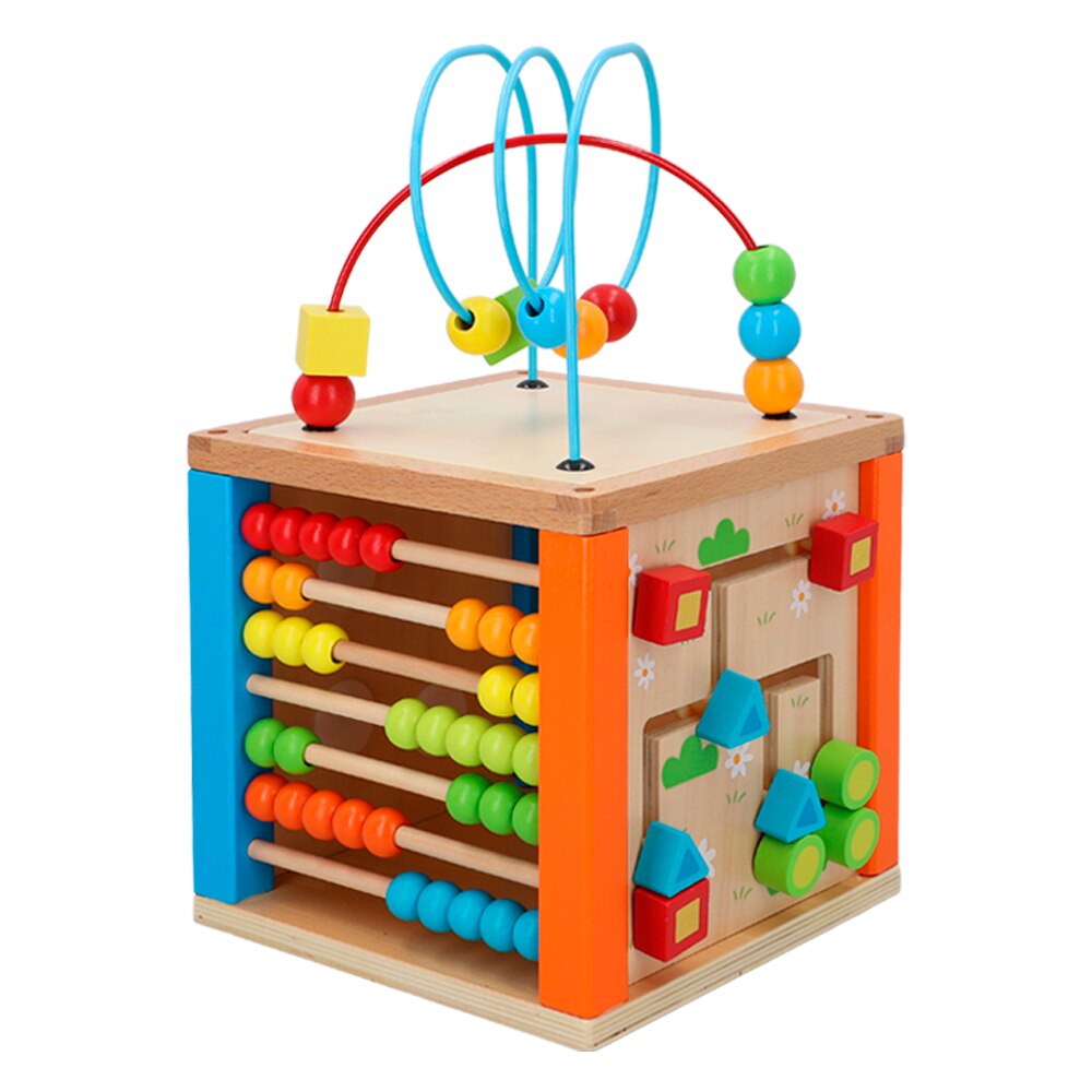 Cubo actividades bebé madera 5 en 1 WOOMAX
