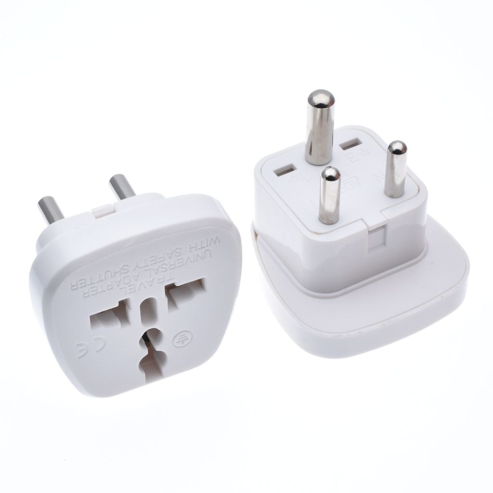 IEC Type D UK/AU/US/EU to Small South Africa Power Plug Converter Adaptor India Nepal Sri Lanka Tourism converter safety door