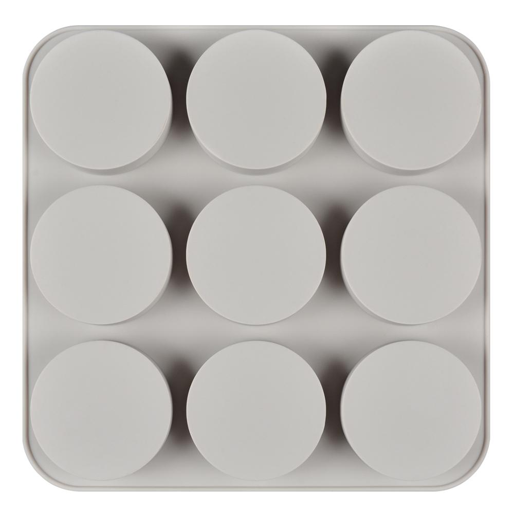 9 holte 3D Silicone Zeep Mold Ronde Vorm Voor Zeep Maken DIY Handgemaakte Vorm Mallen