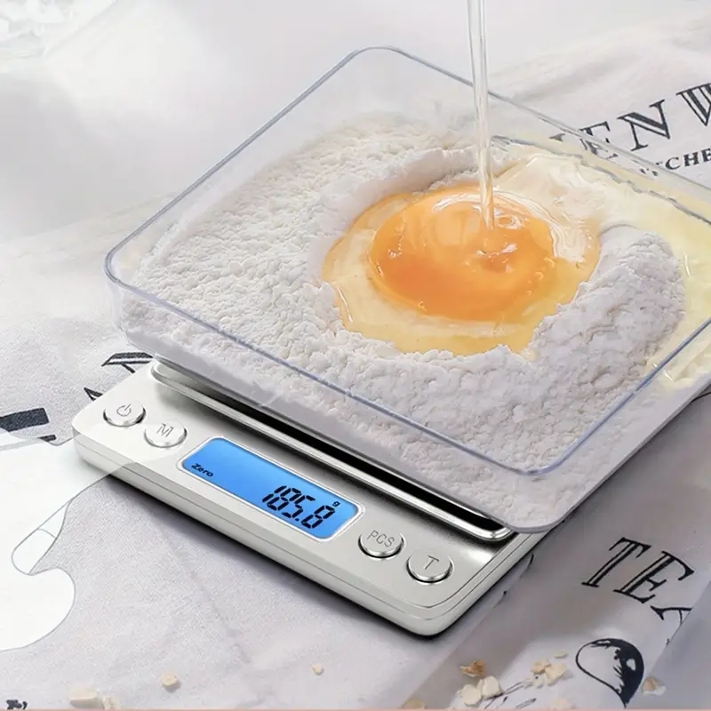 Bilancia da cucina digitale AccuWeight bilancia per alimenti in acciaio inossidabile con Schermo LCD per una pesatura precisa della dieta degli ingredienti da cucina