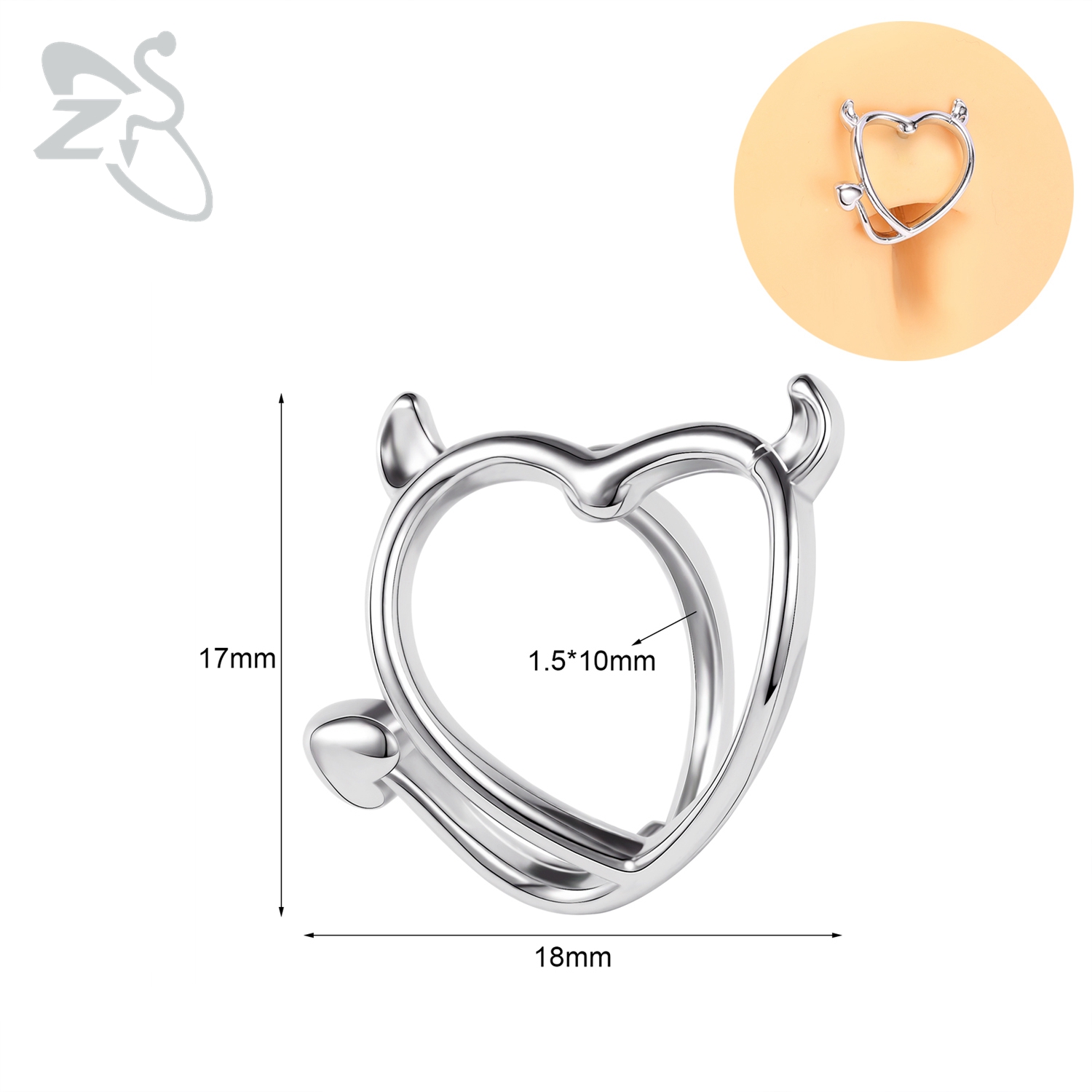 ZS 1 PC Leuke Vlinder Buik Navel Ring CZ Crystal Navelpiercings Bloem Snake Reverse Gebogen Navel Barbell Lichaam sieraden: Rood