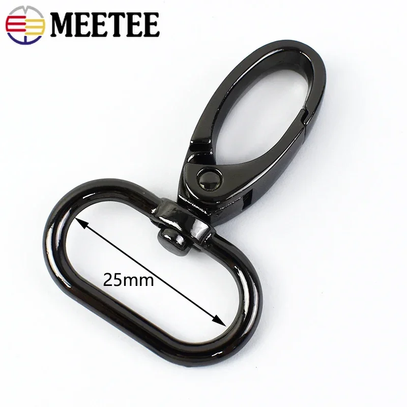 5/10/20/30 Stuks 25Mm Draaibare Kreeft Sluiting Voor Riem Tas Metalen Gespen Riem Riem Snap Haken Sleutelhanger Karabijnhaak Diy Accessoires