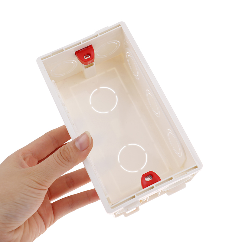 1PC 146mm Plastic Wall Switch Box Wall Socket Cassette Internal Mount Socket Box