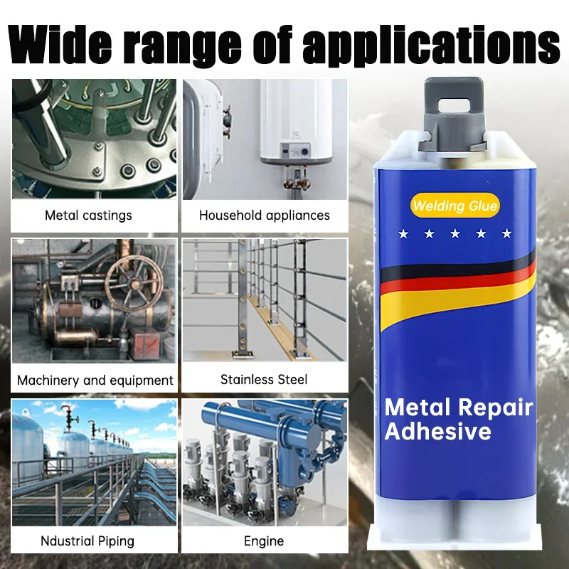 Strong Metal Repair Glue High Strength Heat Resistance Glue Magic Plastic Repair Casting Adhesive Cold Welding Filler Sealant