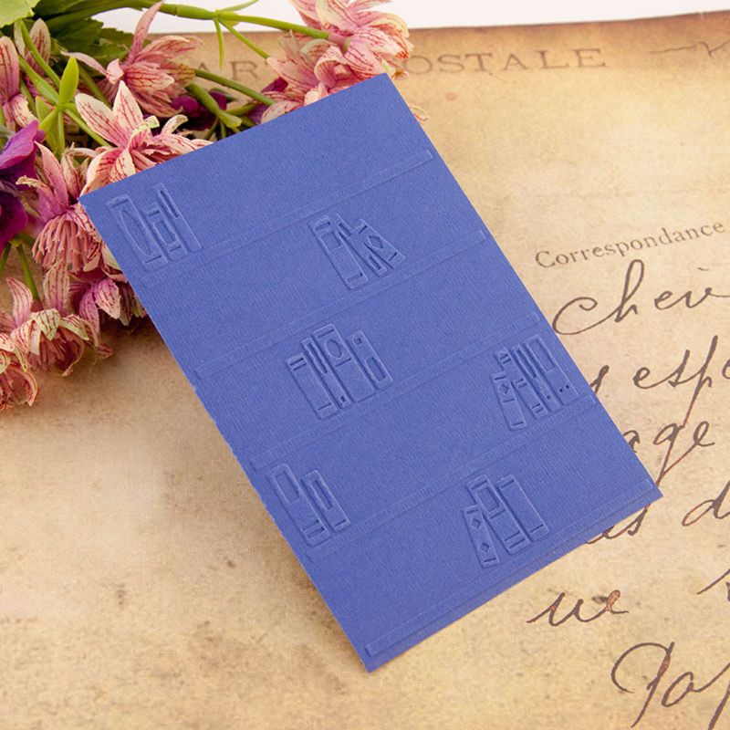 Books Plastic Embossing Folder Template DIY Scrapbook Photo Album Card Making R7RC