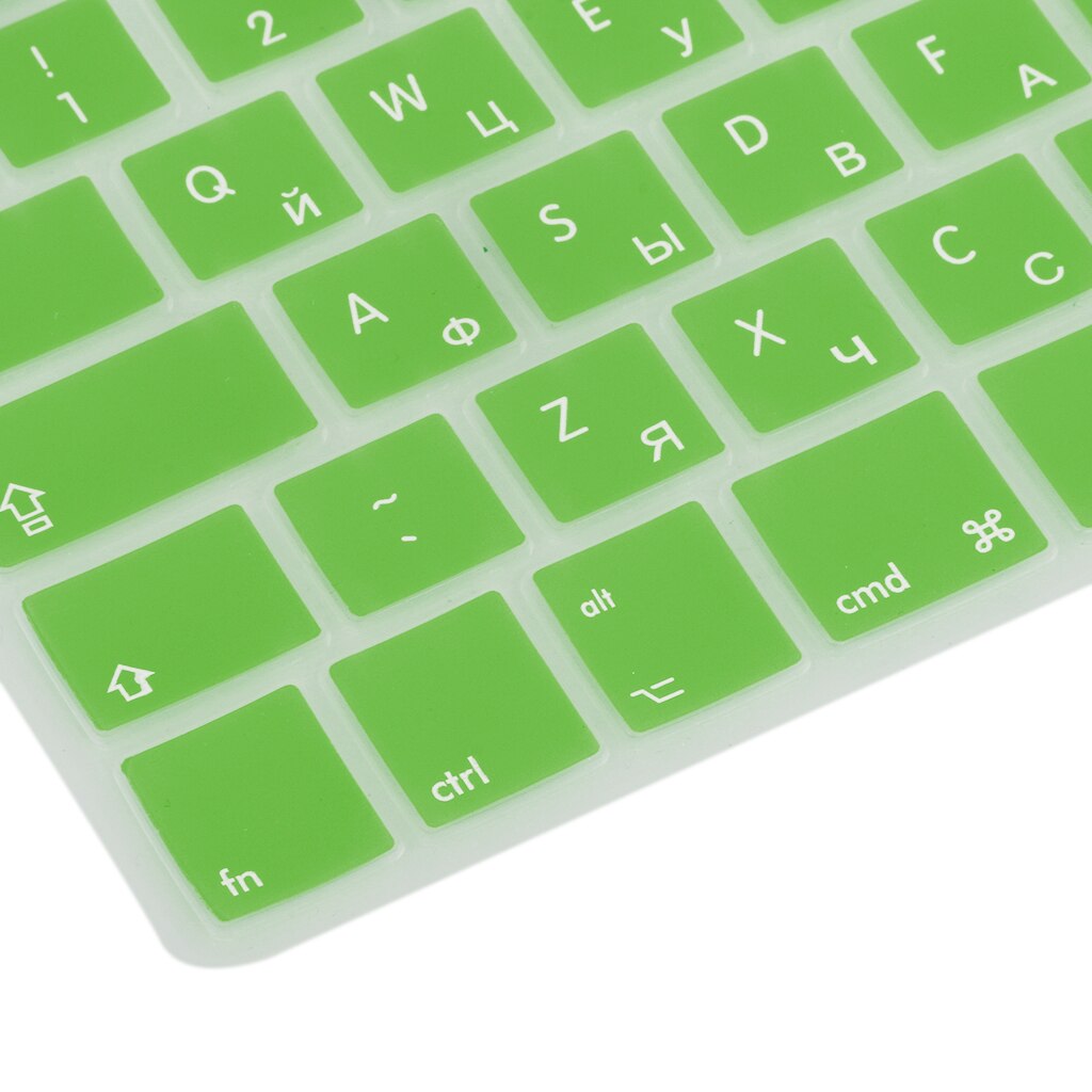 Russian-english Silicone Keyboard Skin Cover Sticker For Computers