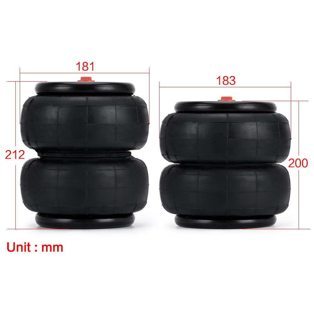 1 kpl universaali ilmatyynypussi 1/2 "npt yksi portti 2500 lbs ilma -ajojousisarja ford  f150/f250,  varten gmc sierra wlr -ab2600