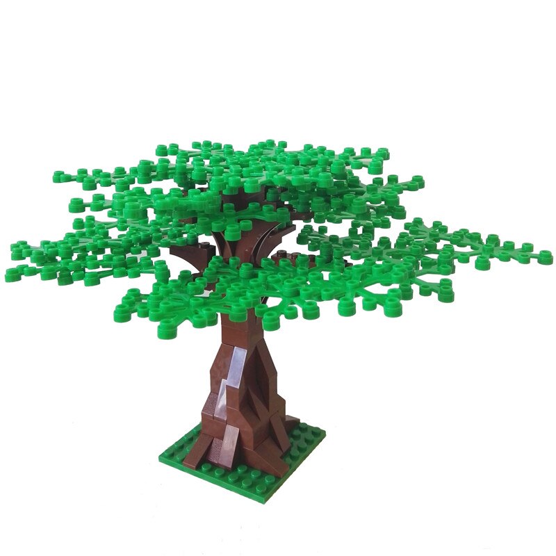 Double-sided 32*32 Dots Piastre Base Per Piccoli Mattoni FAI DA TE Albero Bush FAI DA TE Blocchi di Costruzione Piastra di Base Compatibile blocchi classico Bordo: green tree