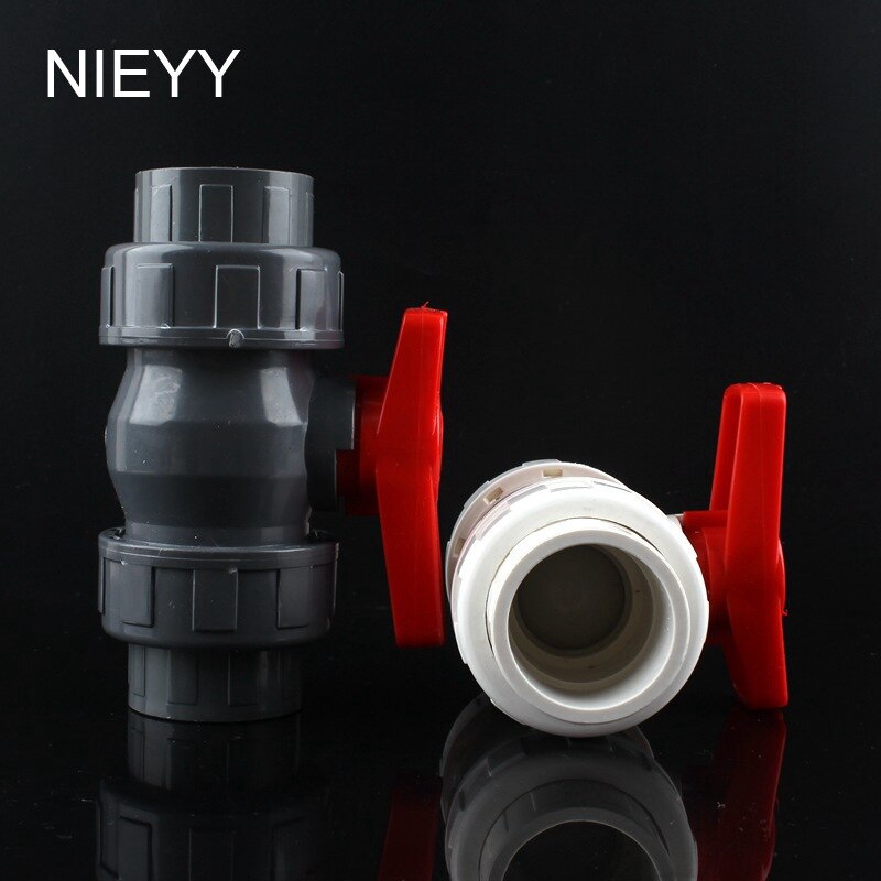 40mm PVC Kogelkraan Afsluiter Water Valve Tool Afsluiter Caps Gate Valve Tuin Water Connectors voor Tuin Irrigatie