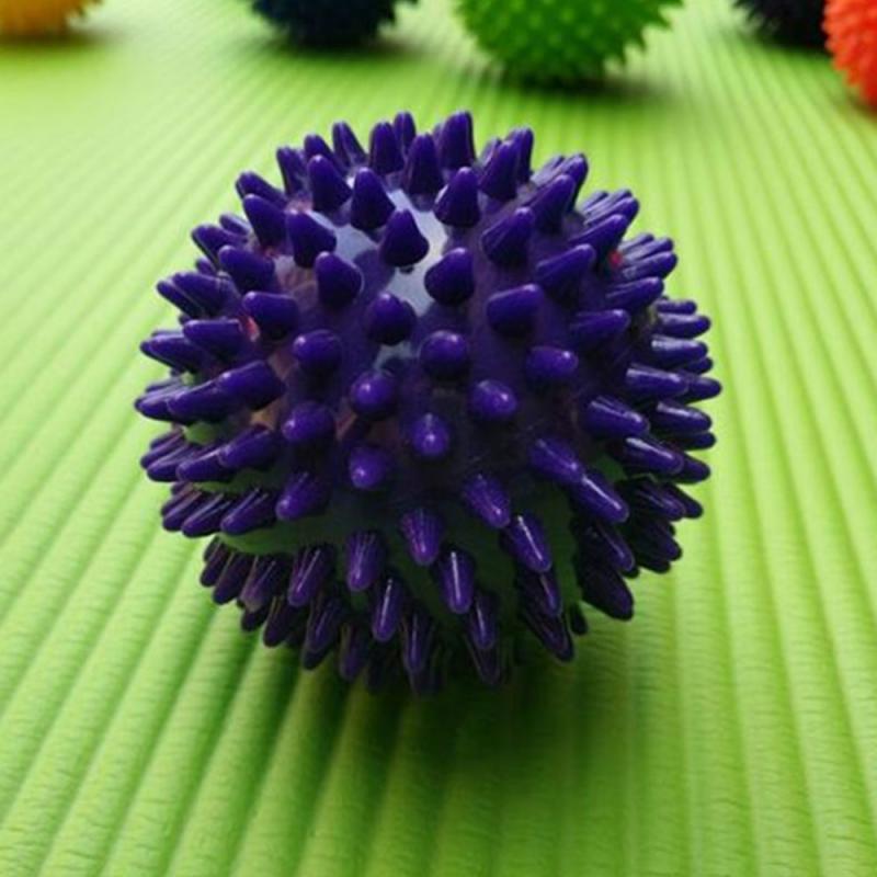 Bola de masaje con púas de 7m, masajeador de mano, pie y cuerpo para aliviar el dolor y el estrés, punto gatillo para el cuidado de la salud, juguete deportivo de Color aleatorio