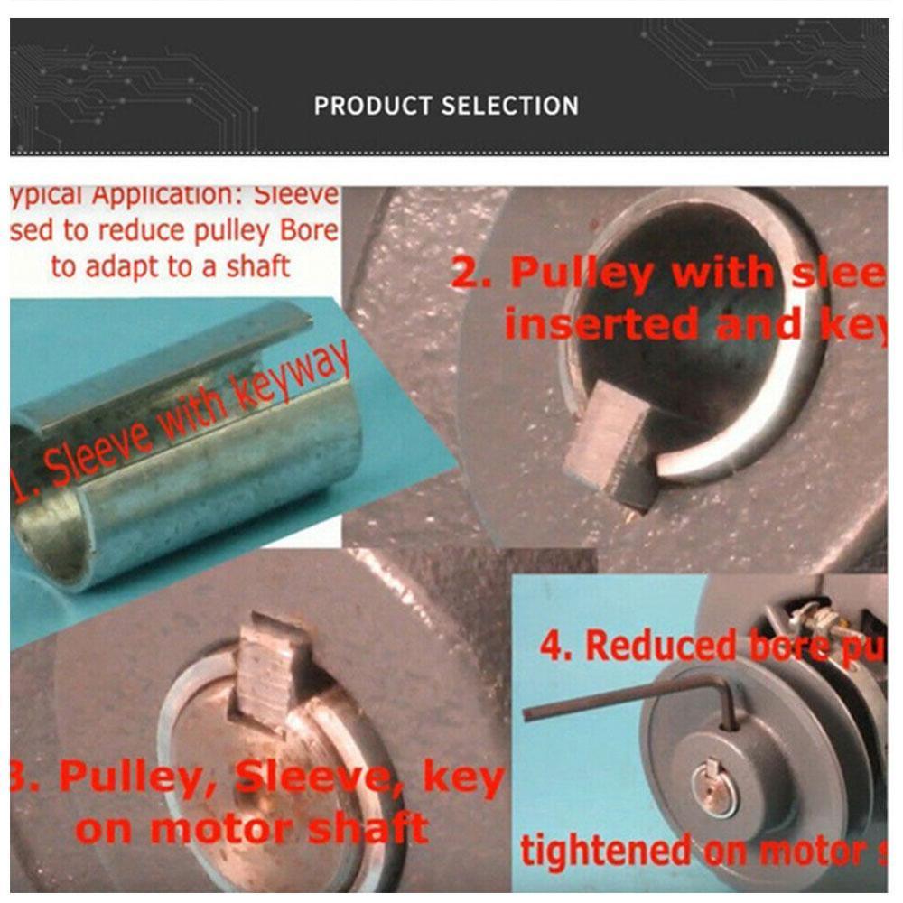 Automobile modified shaft adapter pulley reducer bushing hole reducer reducer and pulley hole key Wheel sleeve P4W1