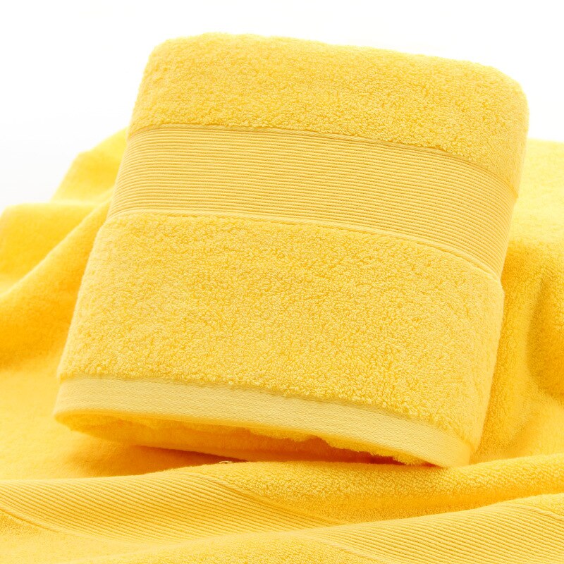 Sneldrogende Puur Katoen Verdikte 650G Voor Thuis En Comfort Grote Badhanddoek: Yellow