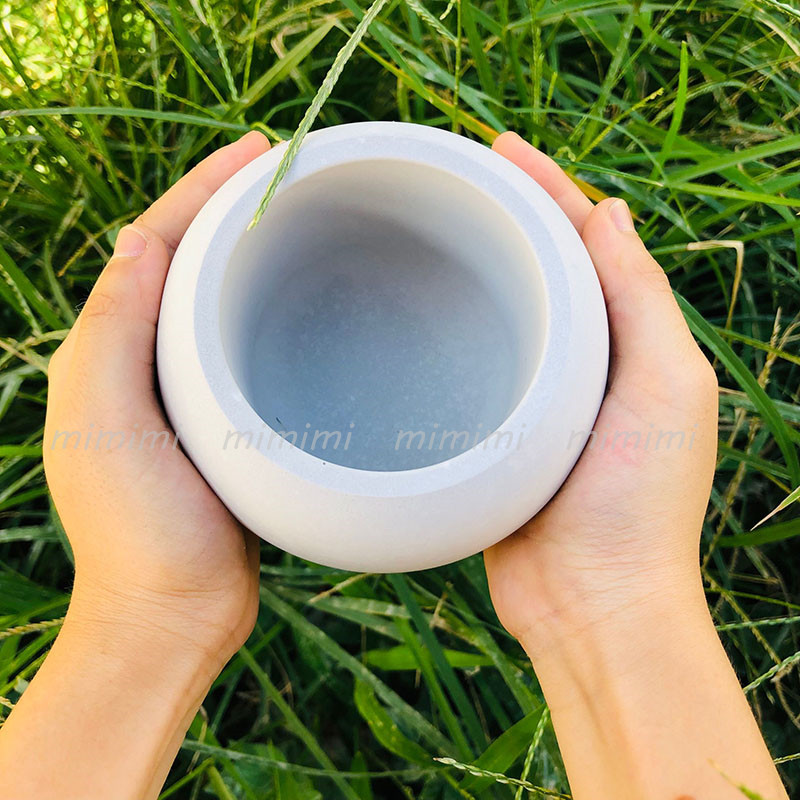 Three Size Round Spherical Concrete Flower Pot Silicone Mold Succulent Flower Pot Mold Diy Gardening Material Aroma Candle Jar