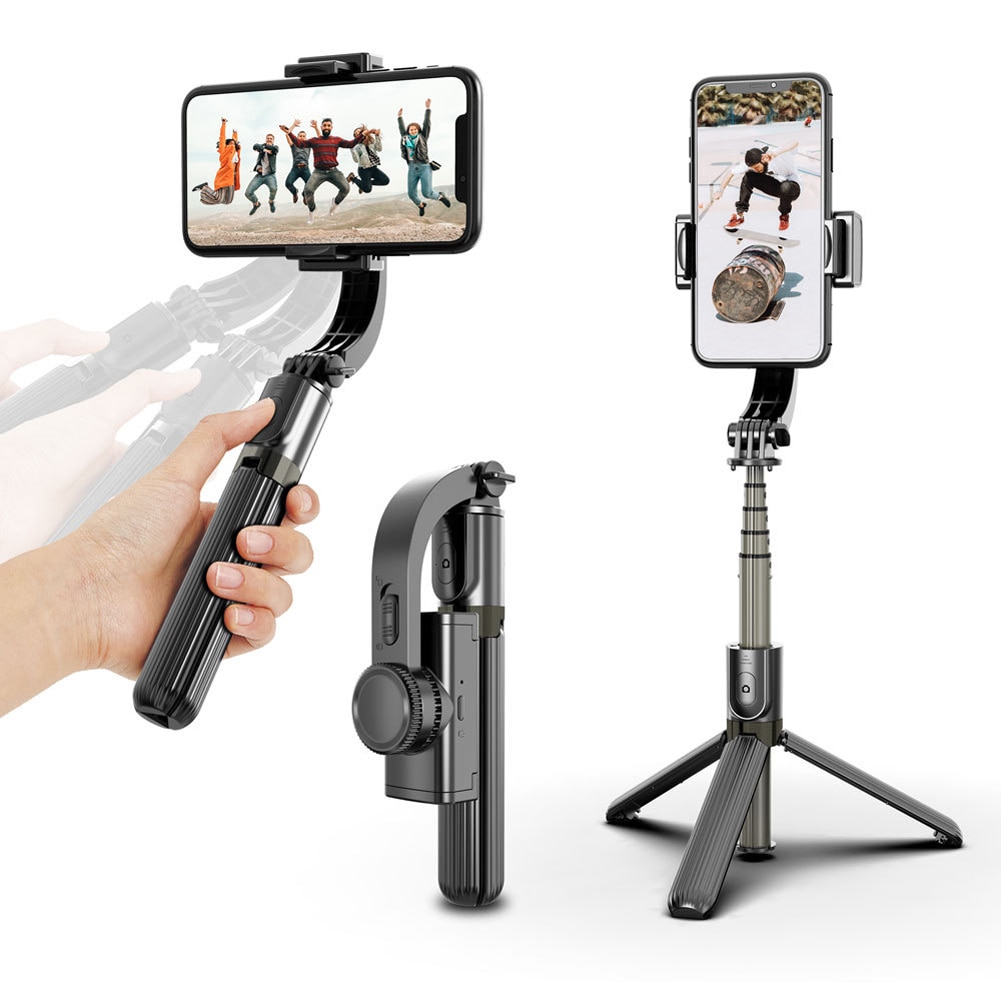 Handheld Gimbal Stabilizers Selfie Stick Tripod Extendable Anti-shake Mobile Phone Stick Tripod Stand With Bluetooth Remote