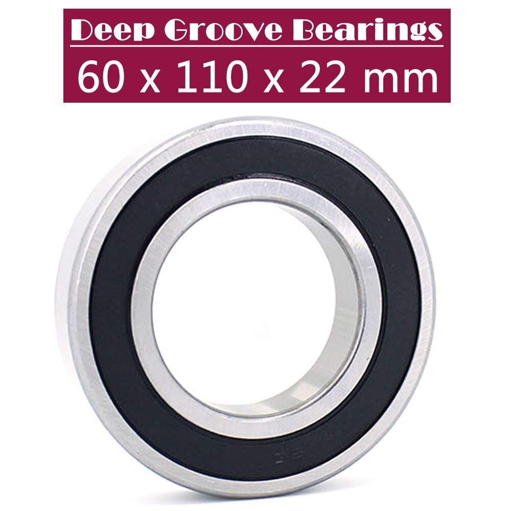 6212RS Bearing ( 1 PC ) 60*110*22 mm Deep Groove 6212-2RS Ball Bearings 6212RZ 180212 RZ RS 6212 2RS EMQ