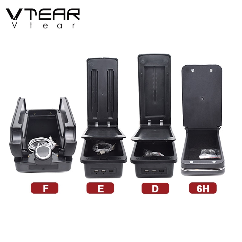 Vtear Voor Nissan Note Accessoires Armsteun Lederen Arm Rest Usb Opbergdoos Decoratie Middenconsole Interieur Parts Auto