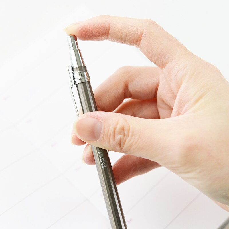 M&amp;G MP1001 0.7mm/0.5mm Aluminum Metal Kids Mechanical Pencil Stationery Office School Supplies