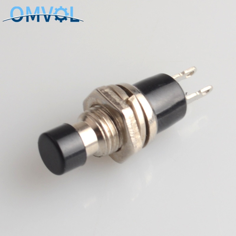 6pcs NC/NO normally open normally closed Momentary Self-resetting Push Button Switch without lock Reset Switch