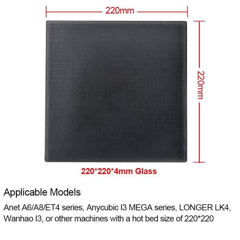 thumbnail image 2 of KINGROON 3D Printer Heated Bed Sticker - 220/214/200/235mm Options, For Ender 3/CR-10 2 of 4