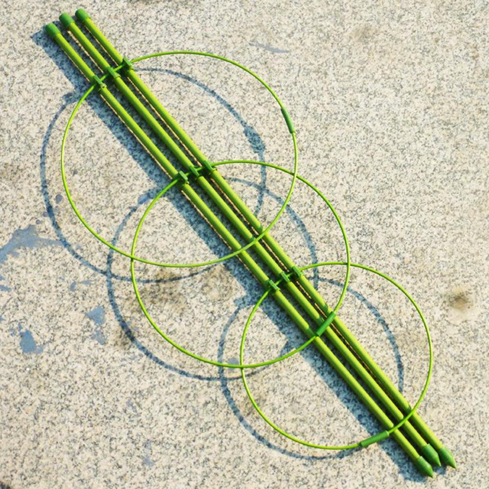 1 Pc Durable Climbing Vine Rack 45cm/60cm Plastic Coated Iron Plant Support Frame Garden Balcony Plant Flower Trellis