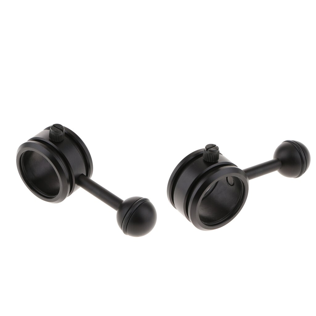2xuniversal bola joint bracket mergulho tocha para fotografia luzes de vídeo braço