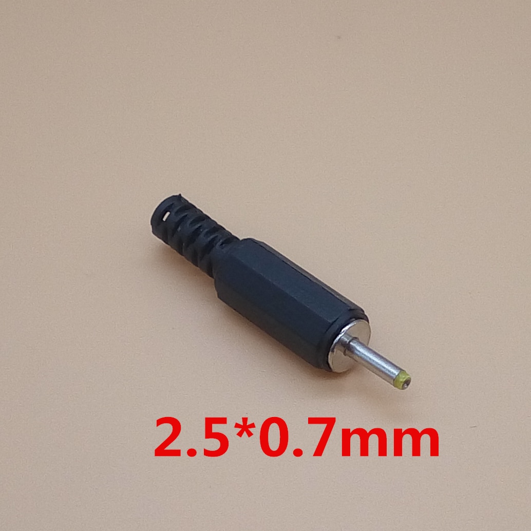 5 pièces 5.5x2.5 5.5x2.1 4.8x1.7 4.0x1.7 3.5x1.35 2.5x0.7mm Mâle Fiche D'alimentation CC Connecteur 180 degré Bouchons