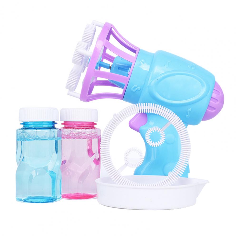 Bubble Blower Electric Long Lasting Plastic Double Bubble Blower Fan for Kids