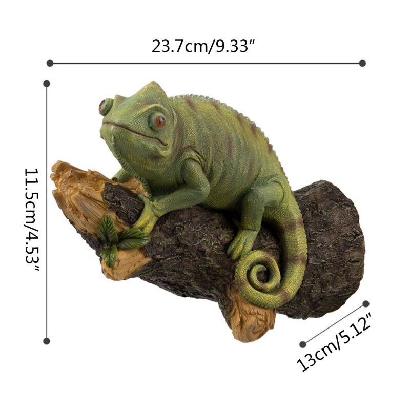 Resin Dragon Statue Wall Mounted Lizard DIY Outdoor Garden Tree Sculpture Decor