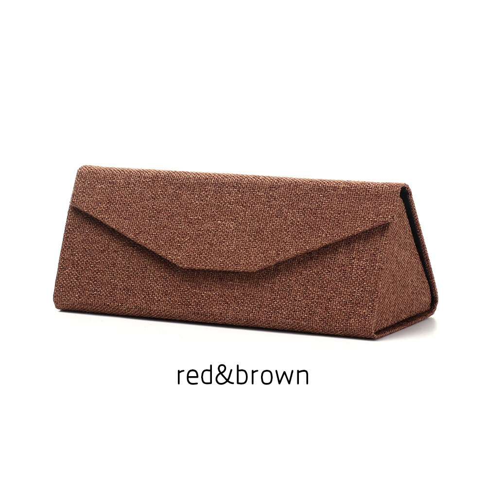 1Stck Faltbare Sonnenbrille fallen Korea Tuch Gläser Kasten Umweltfreundliche Brillen Schutz Container Sonnenbrille Brillen Zubehör: rot Braun