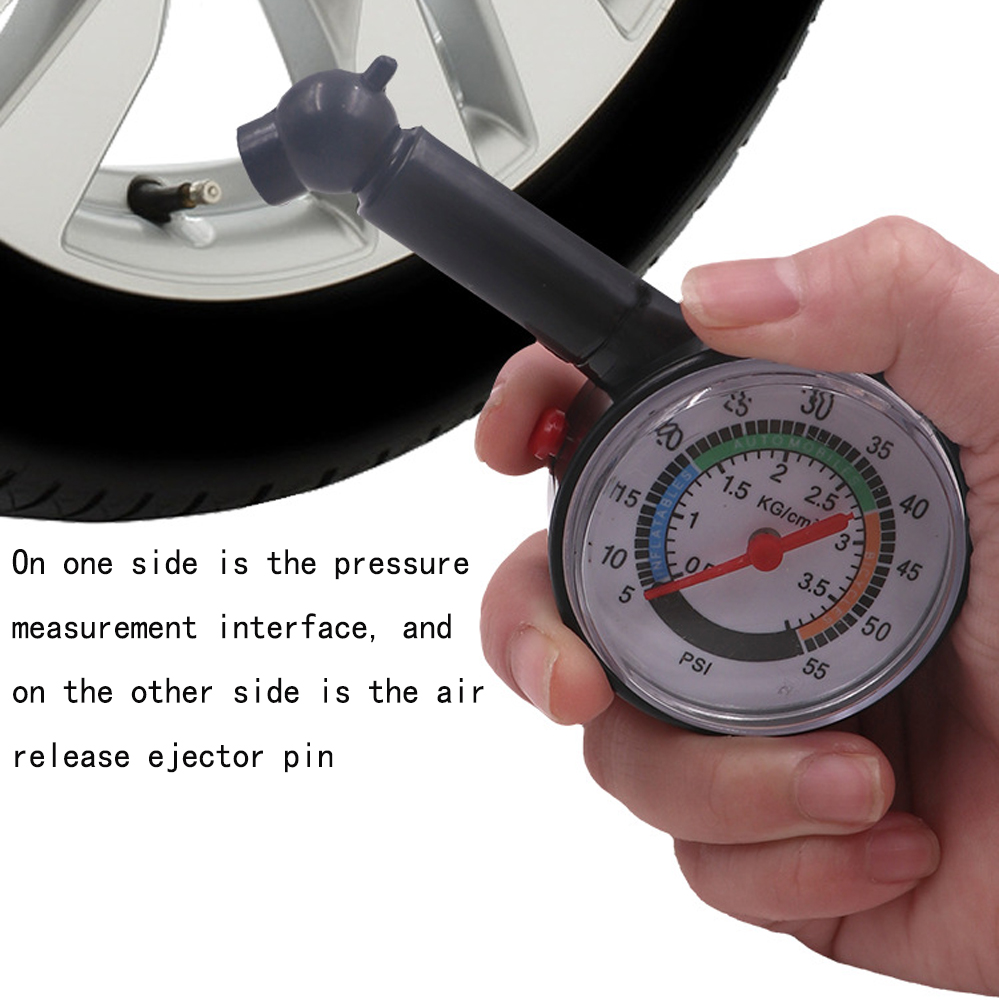 Car Tyre Tire Pressure Gauge For Car Auto Motorcycle Truck Bike Dial Meter Vehicle Tester Pressure Tyre Measurement Tool