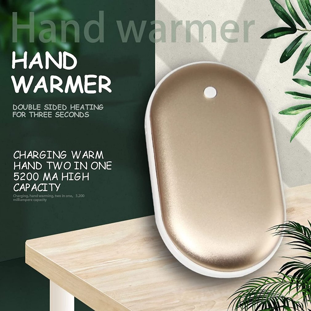 2400 mah, 5v- fach usb-wiederaufladbarer led-handwärmer, handlich, langlebig, mini-taschenwärmer, wärmeprodukt für zuhause
