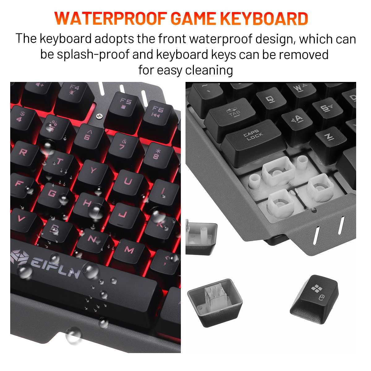 Gaming Keyboard Mouse Set Mechanical Feel With RGB LED Backlight Phone Holder Gamer USB Wired Ergonomic Keyboard Combos
