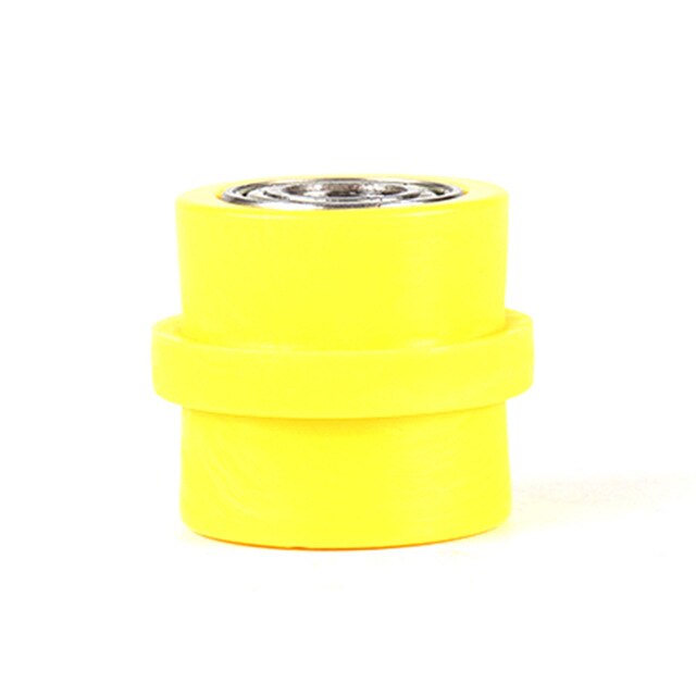 8mm 10mm concave aandrijfketting metalen plastic katrol rolgeleider spanner wielgeleider voor pit dirt straatfiets fietsen: Geel -10