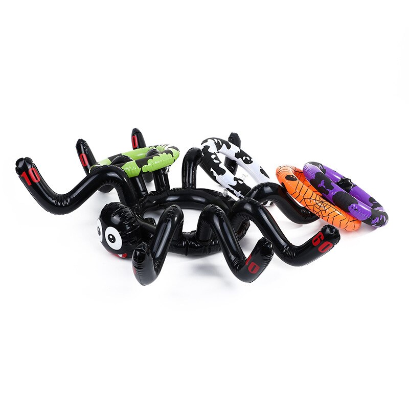 Thg Gonfiabile ragno Anello Giocattolo Gonfiabile Divertente Gioco di Halloween Giocattolo ragno Del Cappello Dei Bambini del Giocattolo Gonfiabile Giocattolo Anello