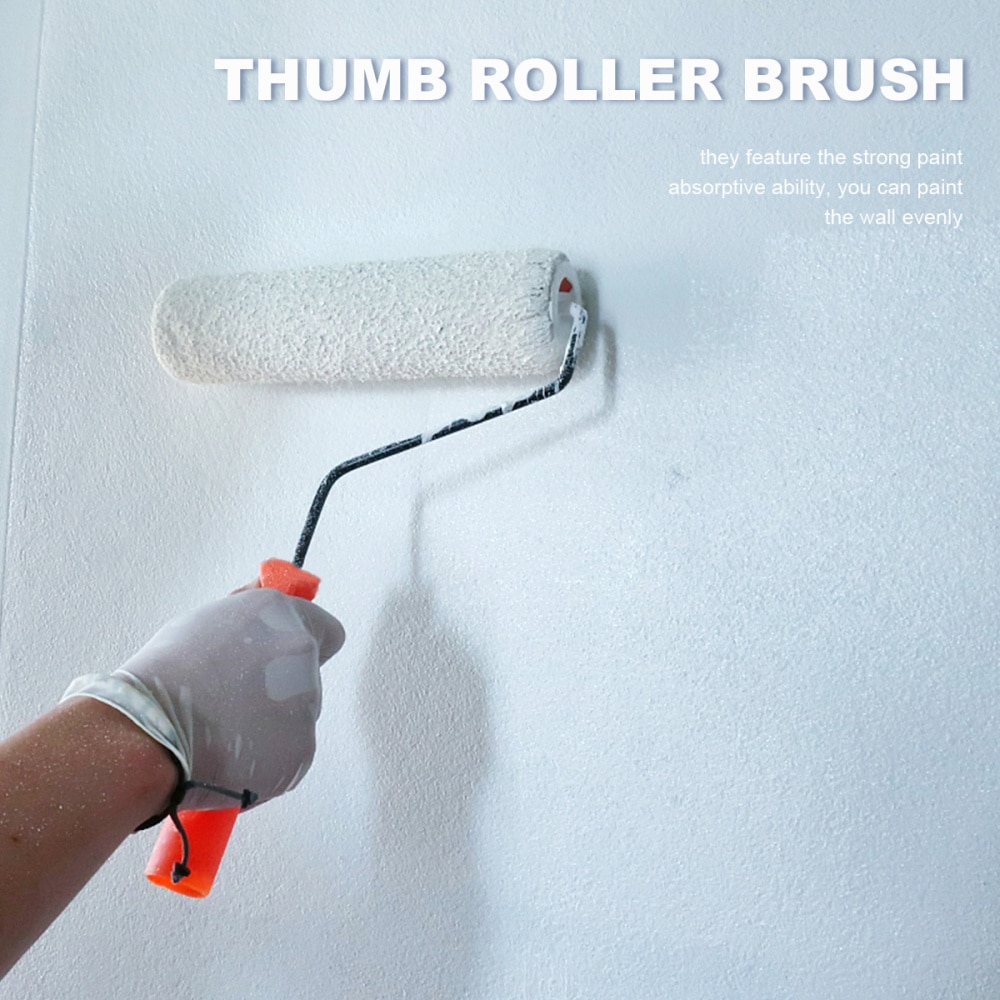 1 Set 21pcs Durable Mini Paint Brush Wall Paint Roller Brush Paint Roller Cover for Home Office Wall (20pcs Roller