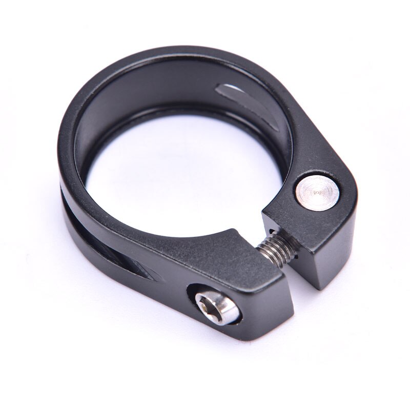 1 abrazadera de tija de sillín de bicicleta, piezas de repuesto de abrazadera de sillín de bicicleta, pinza de tubo: Black