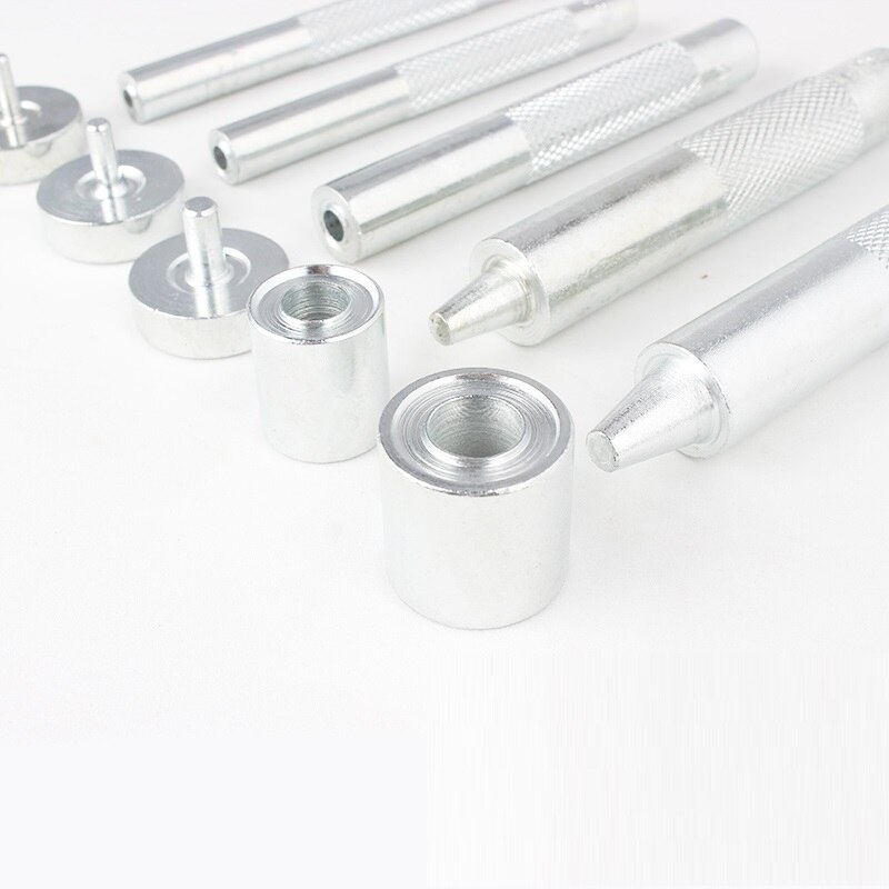 Tee itse nahkainen asennuspainike vahva ontto rei'itysläpivienti metallisilmukat hyvä kankaalle kenkä vaatteet nahka (3-20mm)