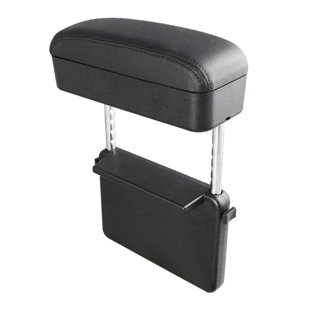 Universal bil armlen boks albuestøtte justerbar bil midtkonsoll armlen bil styling auto sete gap organisator armlen boks: Svart