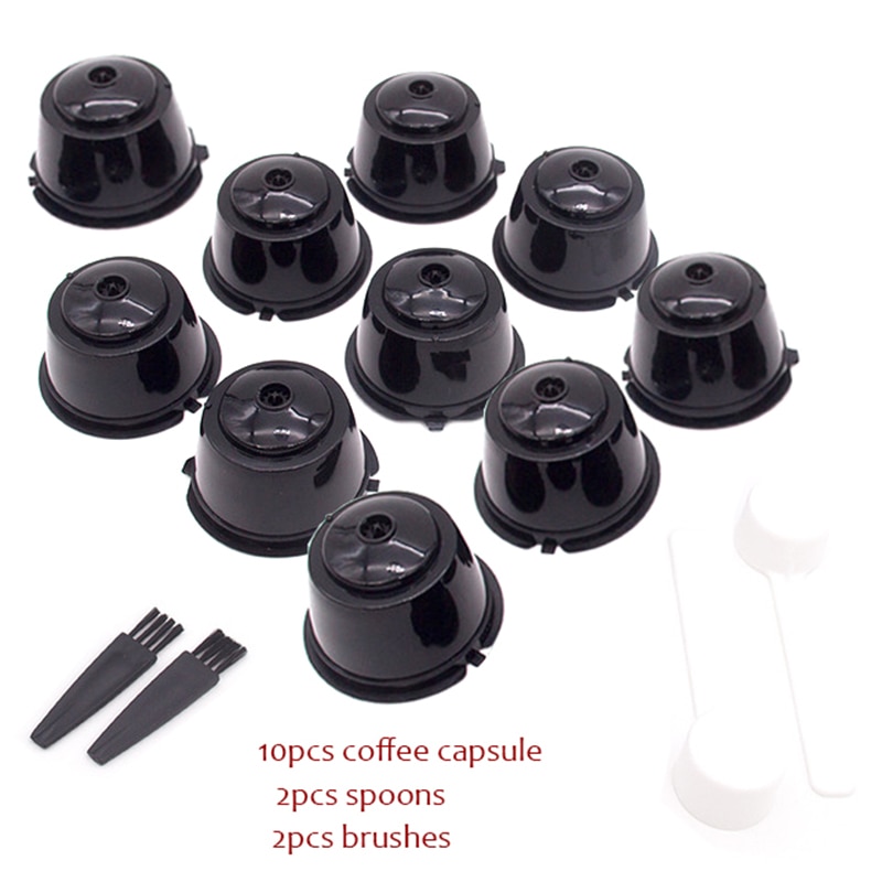 10 Stks/set Herbruikbare Koffie Capsule Plastic Hervulbare Compatibel Voor Dolce Gusto Koffie Filter Manden Capsules