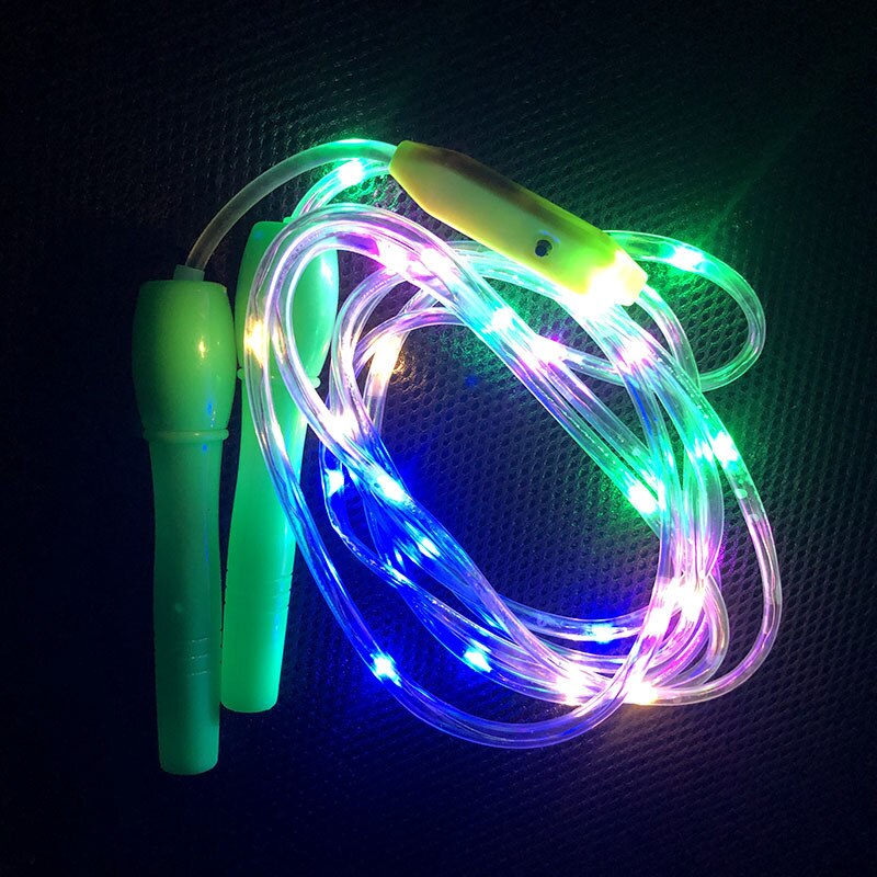 Children's sports health fitness glowing skipping rope kids games outdoor games toys for children