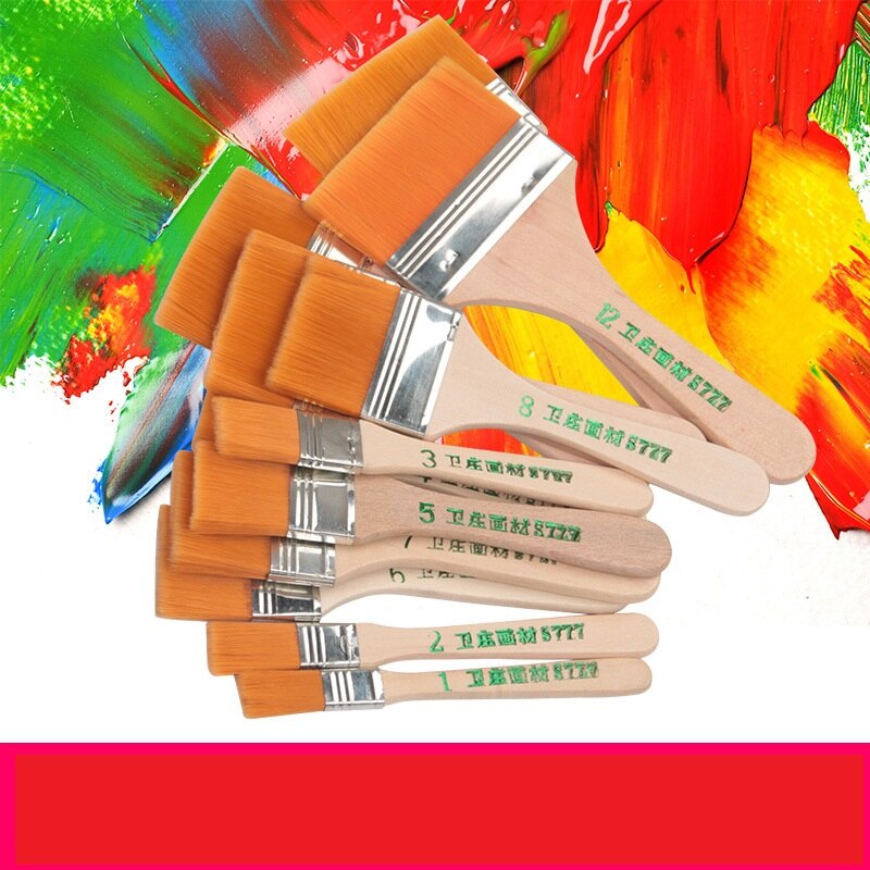 Pinceau Barbecue en nylon pour tableau de peinture à l'huile, grand, moyen et petit, pour enfants: 11