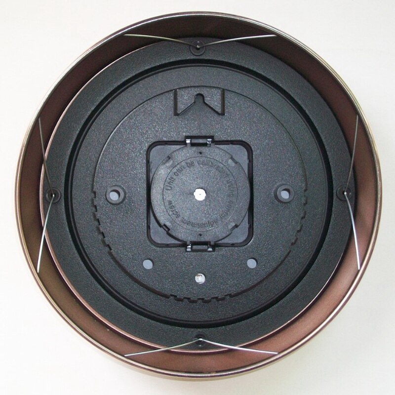 20CM Retro Thermometer Hygrometer Antique Painted Iron Shell Temperature and Humidity Measuring Instrument for Indoor Outdoor