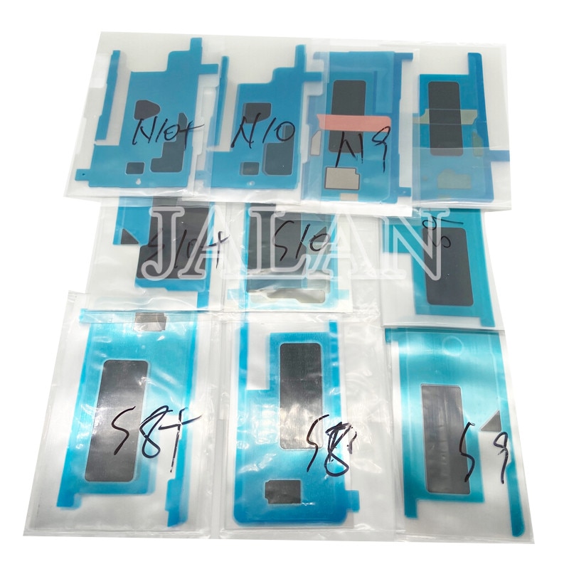 10pc lcd-stickers voor samsung note 8 9 10 10+  achterkant lcd-scherm zelfklevende lijmtape sticker vervanging mobiele telefoon reparatie