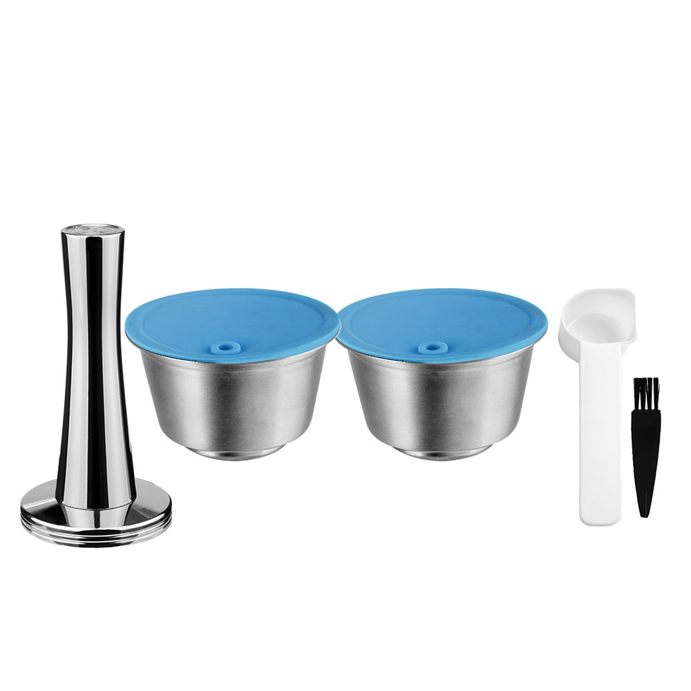 Herbruikbare koffiecapsules Dolce Gusto Recycle Capsule Pod voor Nescafe Piccolo xs Repuesto Hervulbare roestvrijstalen koffiefilter: Donker Kaki